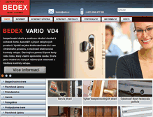 Tablet Screenshot of bedex.sk
